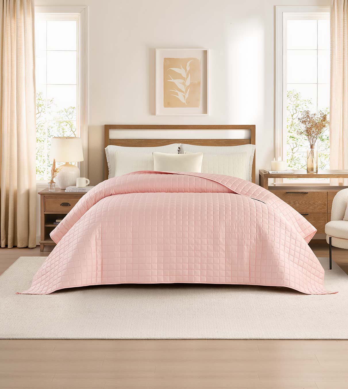 Product: YNM Weighted Blanket 12lb | Color: Bamboo Pink Rose 3.0