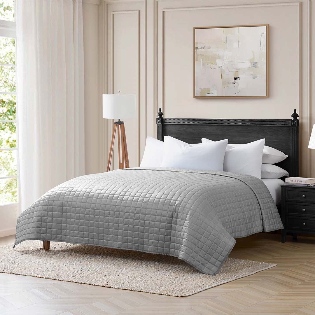 Product: YNM Weighted Blanket 30lb | Color: Cooling PE Ice Grey 3.0