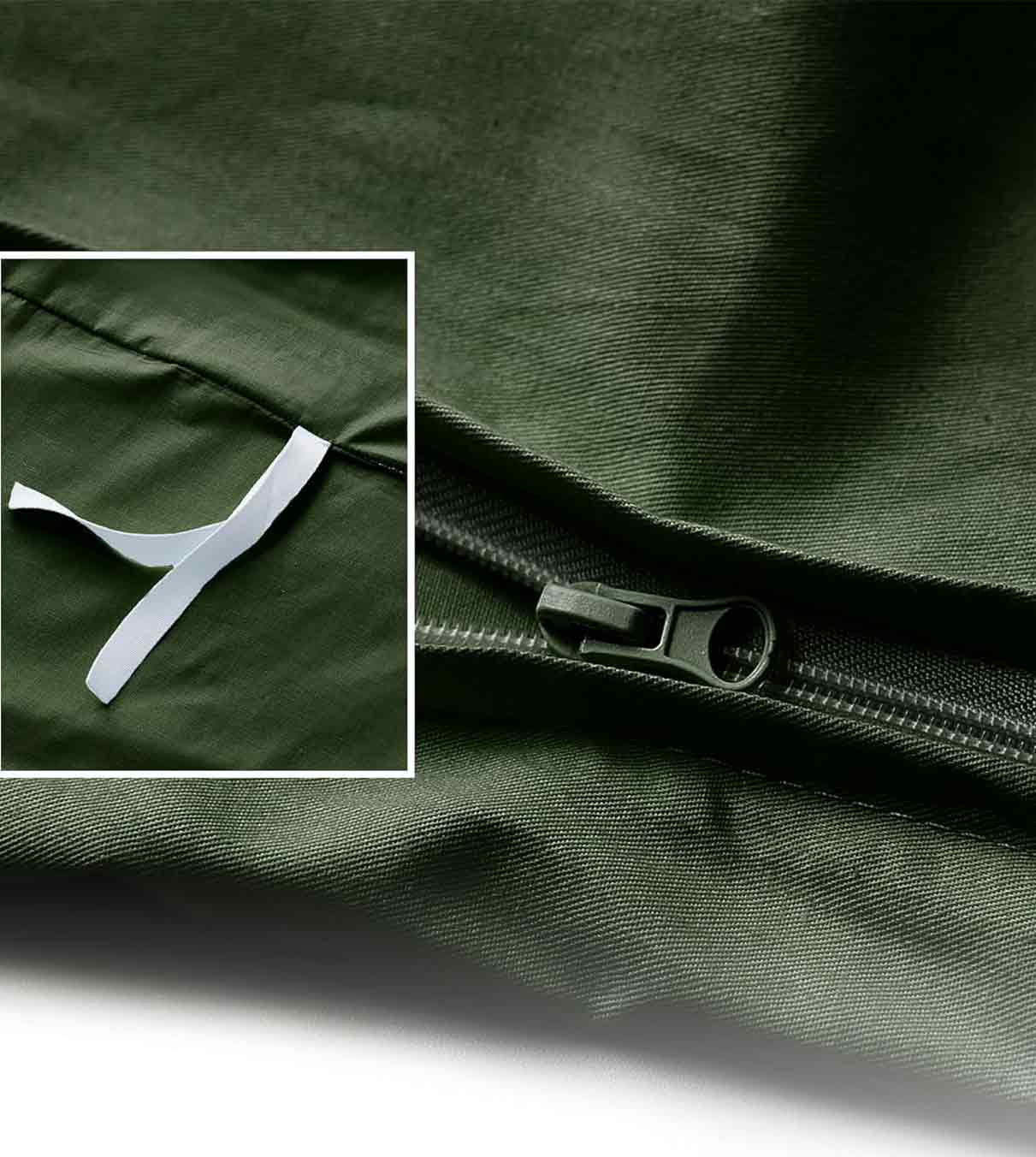 Product: Cotton Weighted Blanket Duvet Cover | Color: Army Green