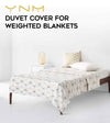 Product: Weighted Blanket Duvet Cover King/California King Size | Color: Bamboo Khaki Flower