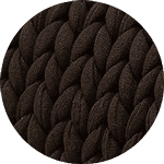 Product: 15lb Knitted Weighted Blanket | Swatch: Cotton Chocolate Brown