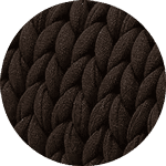 Product: Knitted Weighted Blanket 10lb | Swatch: Cotton Chocolate Brown