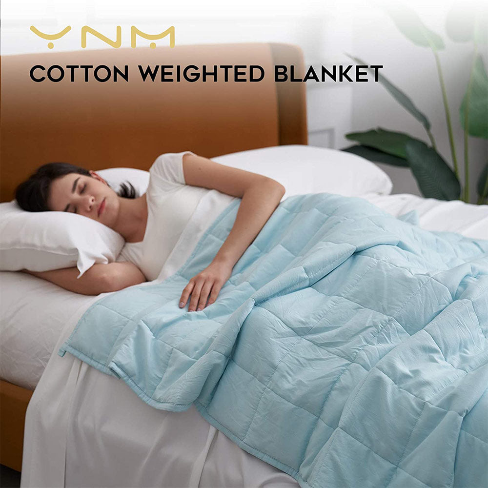 Product: Weighted Blanket Duvet Cover King/California King Size | Color: Cotton Light Blue