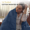 Product: YNM Weighted Blanket 20lb | Color: Cotton Monaco Blue 2.0