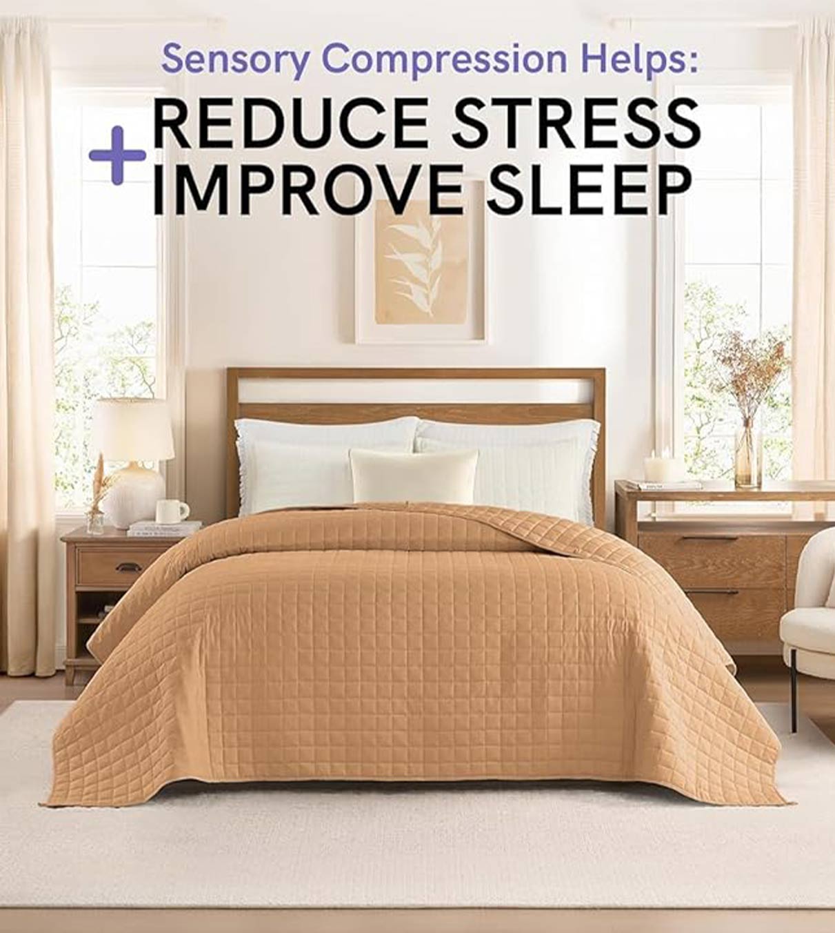 Product: Exclusive Polyester Weighted Blanket | Color: Microfiber Terracotta 3.0