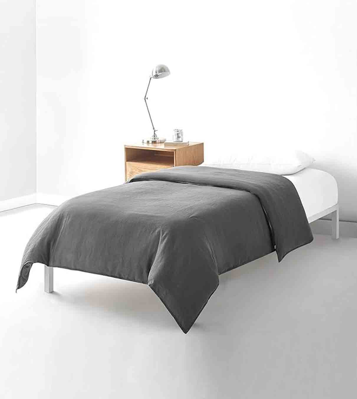 Product: Weighted Blanket Duvet Covers Twin Size | Color: Linen Dark Grey