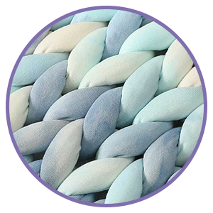 Product: 20lb Knitted Weighted Blanket | Swatch: Modal Tie Dye Calm Sea