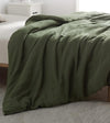 Product: Queen Size Weighted Blanket Duvet Cover | Color: Linen Army Green