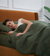 Product: Queen Size Weighted Blanket Duvet Cover | Color: Linen Army Green