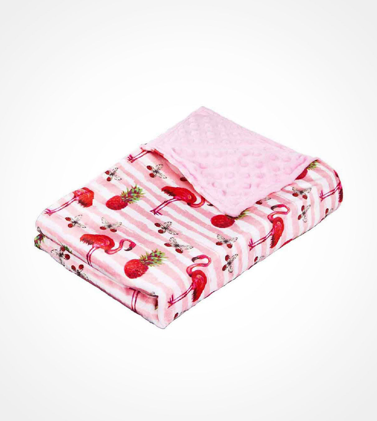 Product: Weighted Blanket Duvet Covers Twin Size | Color: Minky Flamingos