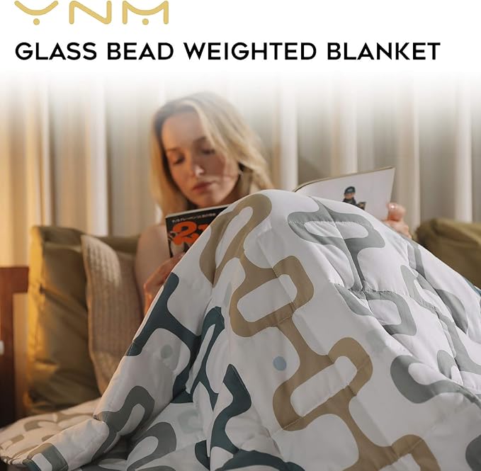 Product: Original Cotton Weighted Blanket | Color: Strings of Beads