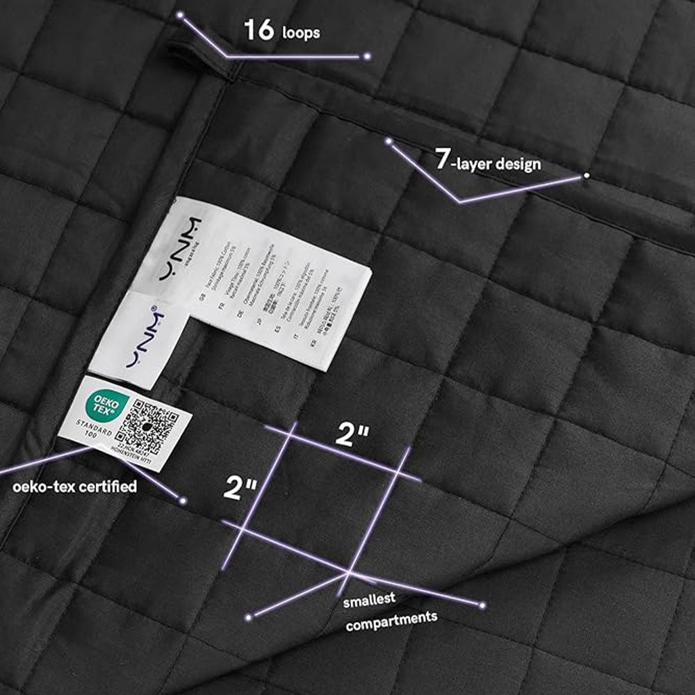 Product: YNM Weighted Blanket 30lb | Color: Cotton Dark Grey 3.0