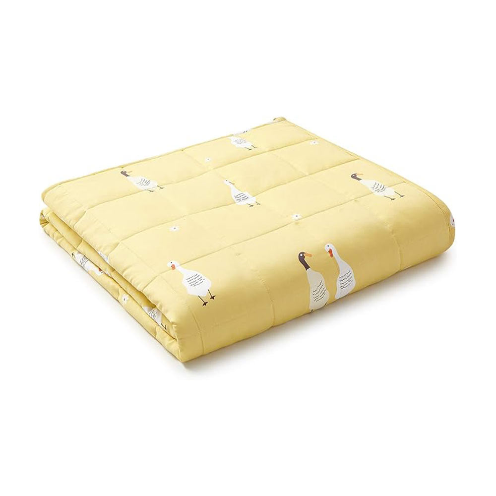 Product: Kids Original Cotton Weighted Blanket | Color: White Goose