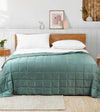 Product: Cooling Bamboo Weighted Blanket | Color: Fresh Mint