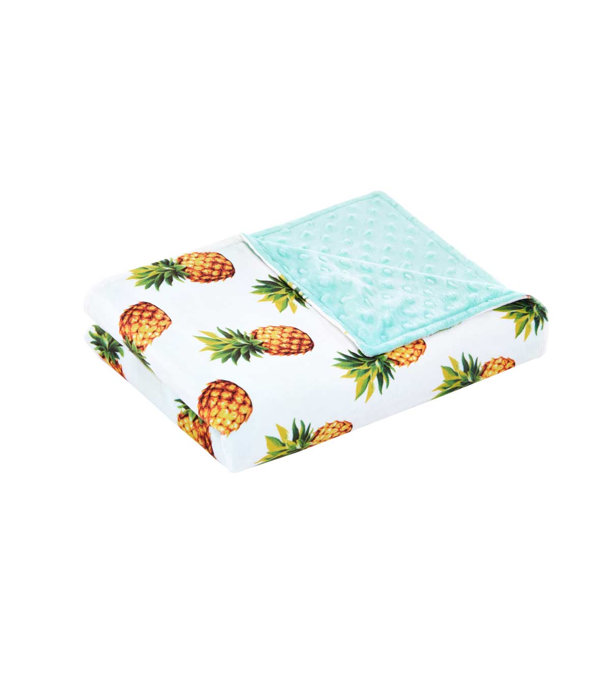 Product: Bamboo Weighted Blanket Duvet Cover | Color: Minky Pineapple