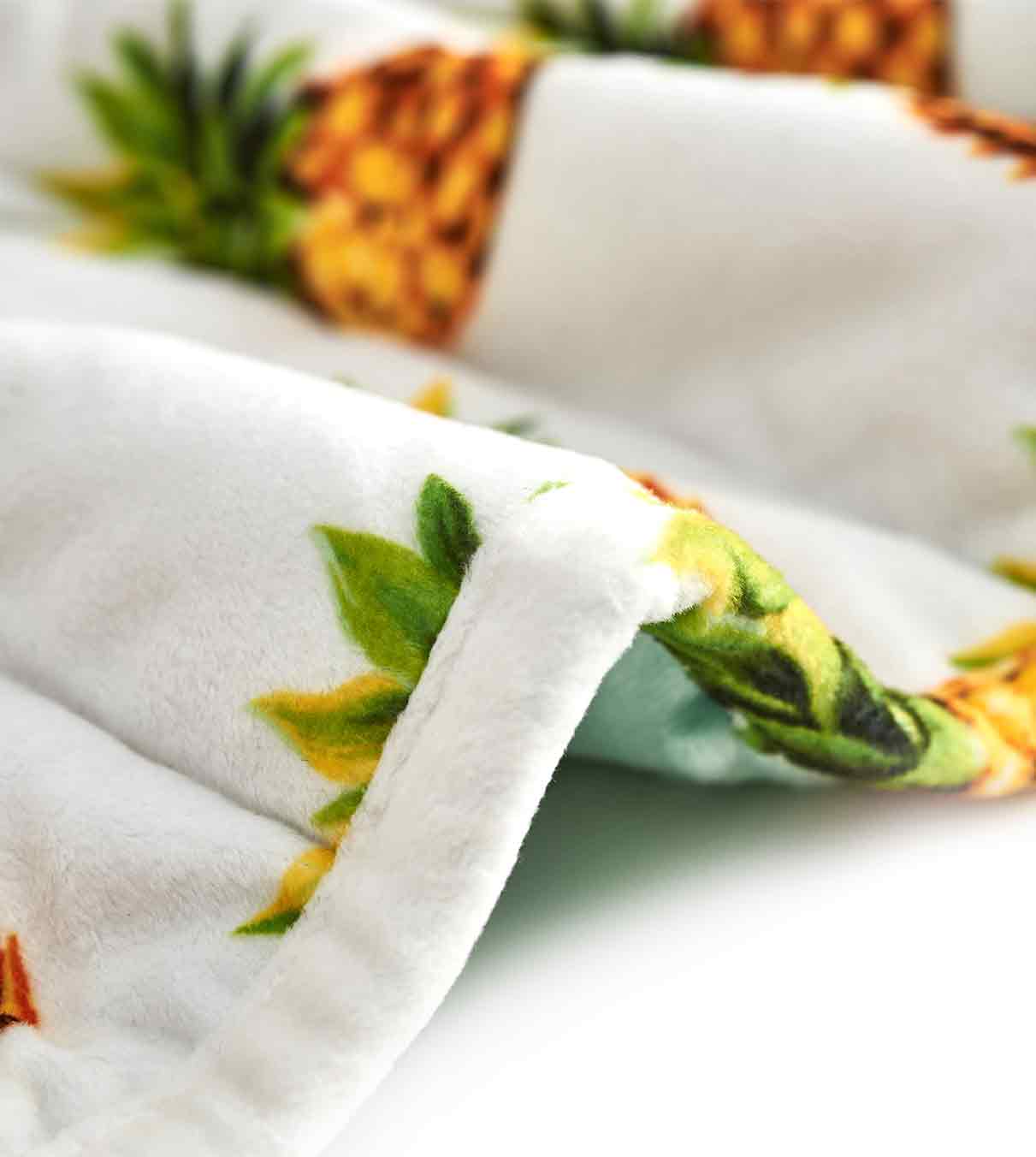 Product: Bamboo Weighted Blanket Duvet Cover | Color: Minky Pineapple