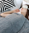 Product: Weighted Blanket Duvet Cover Full/Queen | Color: Plaid