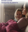 Product: Weighted Blanket Duvet Covers Kid's Size | Color: Minky Red