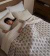 Product: Original Cotton-Linen Weighted Blanket | Color: Cotton-Linen Damask 3.0