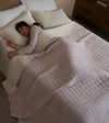Product: Original Cotton-Linen Weighted Blanket | Color: Cotton-Linen Palmtree 3.0