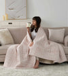 Product: Original Cotton-Linen Weighted Blanket | Color: Cotton-Linen Palmtree 3.0