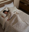 Product: Original Cotton-Linen Weighted Blanket | Color: Cotton-Linen Botanical 3.0