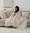 Product: Original Cotton-Linen Weighted Blanket | Color: Cotton-Linen Botanical 3.0