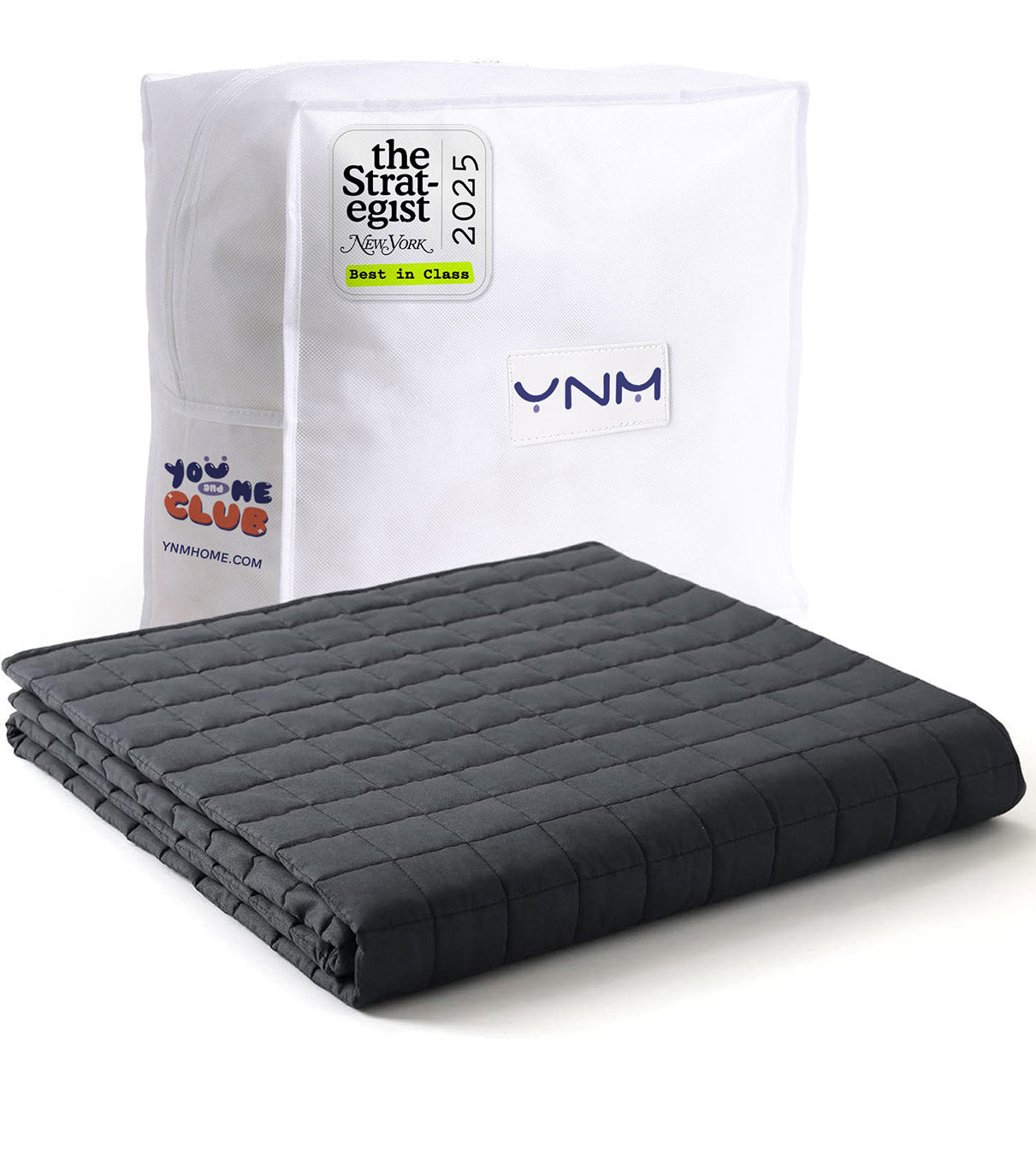 Product: Exclusive Cotton Weighted Blanket | Color: Dark Grey