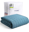Product: Exclusive Cotton Weighted Blanket | Color: Sateen Peacock Grey