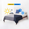 Product: Weighted Blanket Duvet Covers Twin Size | Color: Reversible Blue Steal