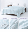 Product: Cooling Weighted Blanket Duvet Cover | Color: Bamboo Spearmint Green