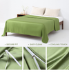 Product: Cooling Weighted Blanket Duvet Cover | Color: Bamboo Matcha Green