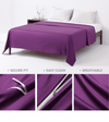 Product: Cotton Weighted Blanket Duvet Cover | Color: Cotton Fuchsia Purple