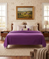 Product: Cotton Weighted Blanket Duvet Cover | Color: Cotton Fuchsia Purple