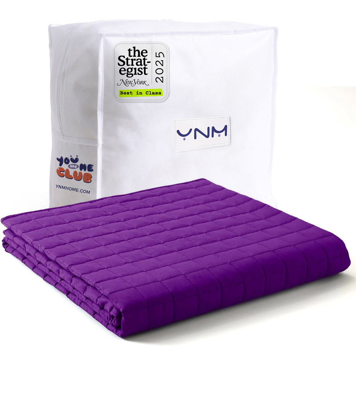 Product: Exclusive Cotton Weighted Blanket | Color: Fuchsia Purple