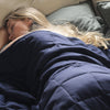 Product: YNM Weighted Blanket 20lb | Color: Cotton Navy Blue 2.0