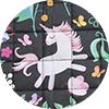 Product: Kids Original Cotton Weighted Blanket | Swatch: Cotton Unicorn 3.0
