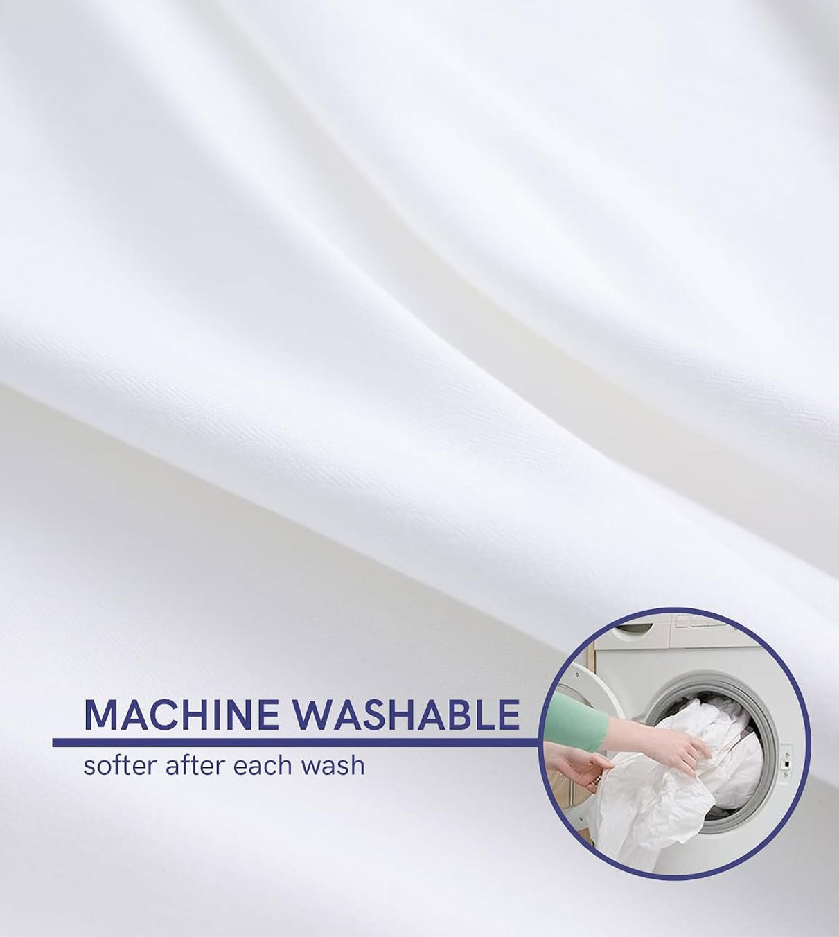 Product: Weighted Comforter | Color: 3-side-zipper White