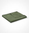 Product: French-Linen Weighted Blanket Duvet Cover | Color: Army Green