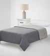 Product: Cotton-Linen Weighted Blanket Duvet Cover | Color: Reversible Grey