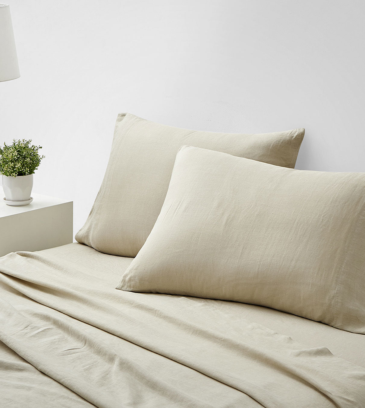 Product: Pillowcase Set | Color: Linen Khaki