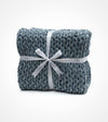 Product: Knitted Velvet Weighted Blanket | Color: Velvet Bella Sky