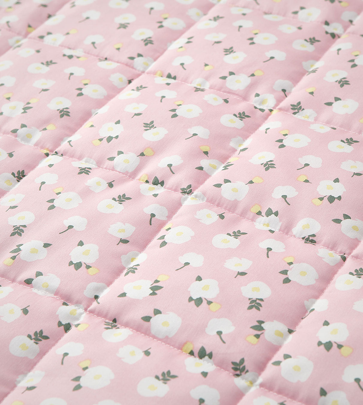 Product: Kids Original Cotton Weighted Blanket | Color: Pink Flower