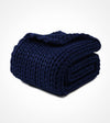 Product: Knitted Chunky Throw | Color: Indigo Blue