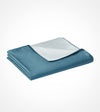 Product: Cotton Weighted Blanket Duvet Cover | Color: Sateen Peacock-Grey Reversible