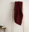 Product: Knitted Chunky Throw | Color: Cherry
