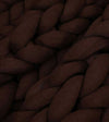 Product: Knitted Weighted Blanket | Color: Coffee Brown_
