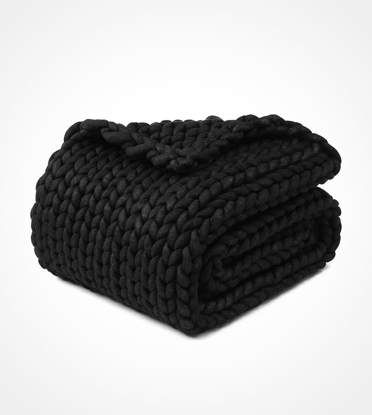 Product: Knitted Chunky Throw | Color: Black