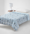 Product: Kids Original Cotton Weighted Blanket | Color: Blue Animal Party