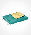 Product: Cotton Weighted Blanket Duvet Cover | Color: Sateen Virid-Yellow Reversible